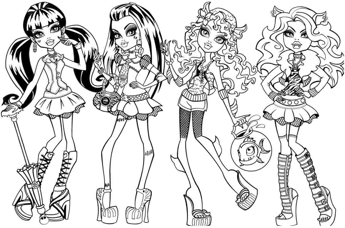 Monster High kolorowanki